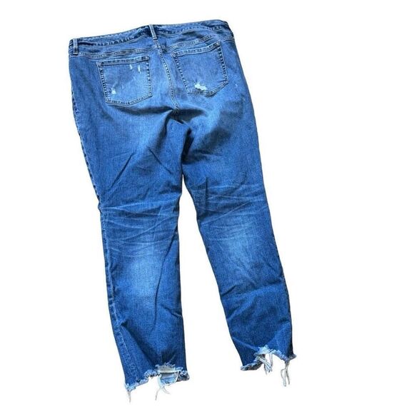 Torrid Blue Distressed Skinny Jeans - Picture 2 of 3